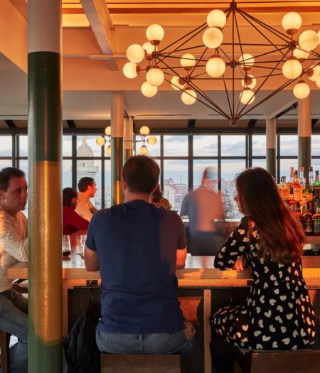 Customers at Topside brunch in Baltimore.