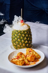 Cocktail in a pineapple