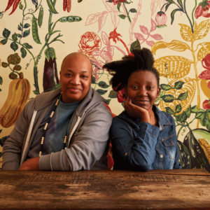 Dovecote Café owners Aisha Pew and her partner Cole
