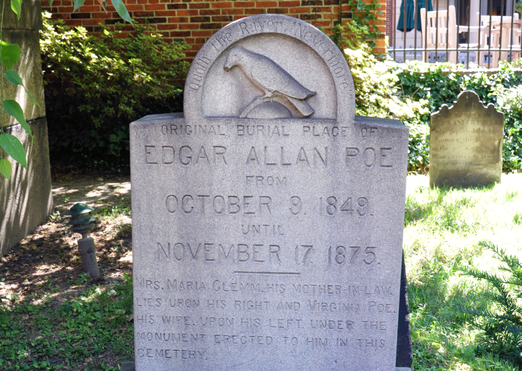 Edgar Allan Poe's Grave at Westminster Hall and Burying Ground