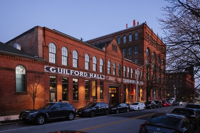 Exterior of Guilford Hall Brewery