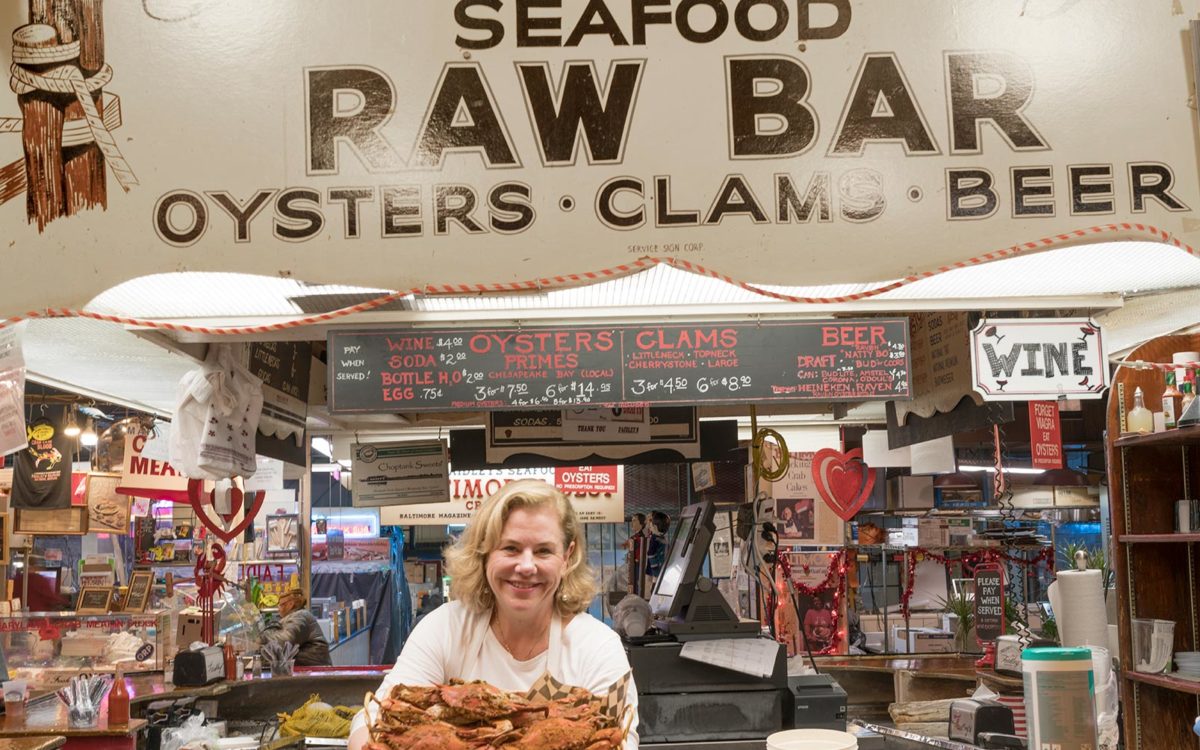 Nancy Faidley at Lexington Market.