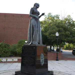 Statue dedicated to Billie Holiday in the Pennsylvania Avenue neighborhood of Baltimore.