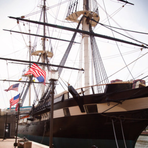 The USS Constellation, part of Historic Ships in Baltimore.