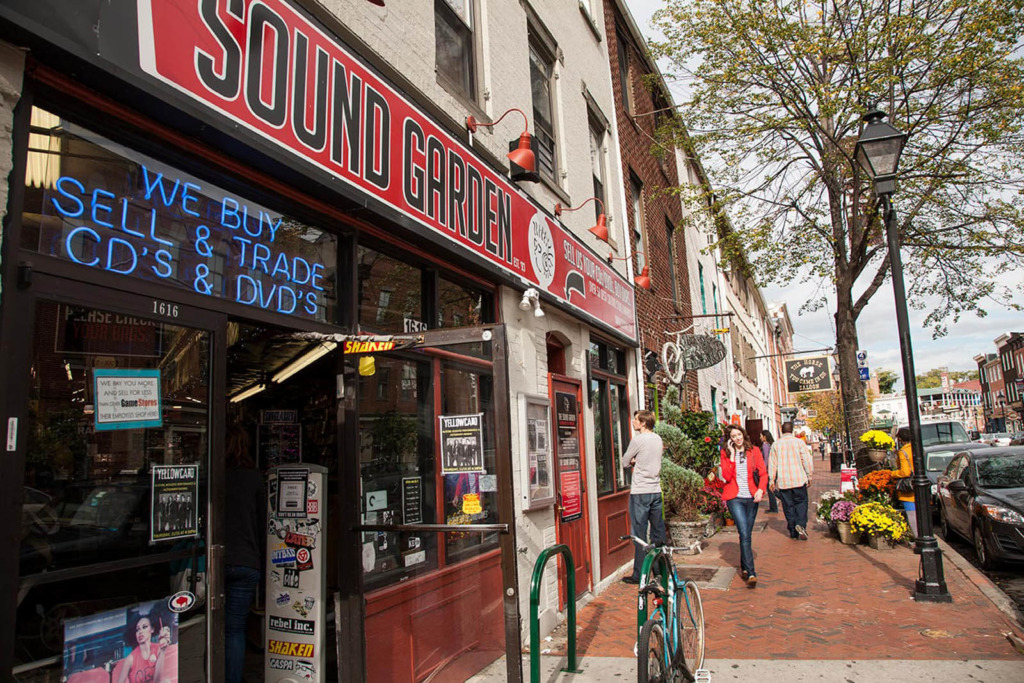 The Sound Garden record store in Fells Point, Baltimore.