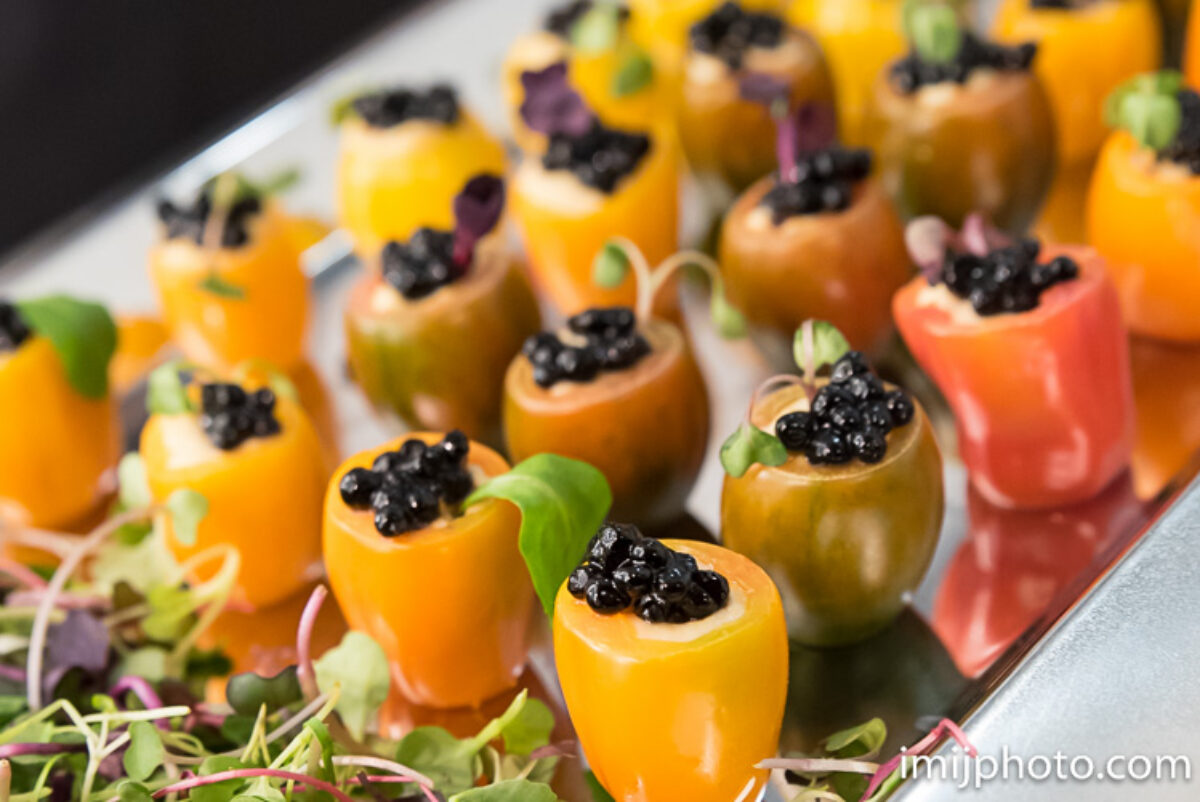 Hummus Stuffed Tomatoes