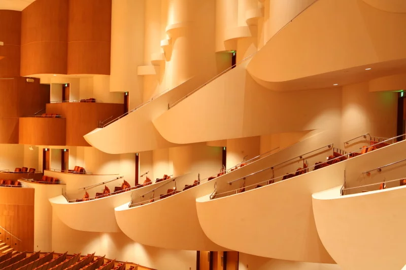 Seats and balconies of the Joseph Meyerhoff Symphony Hall
