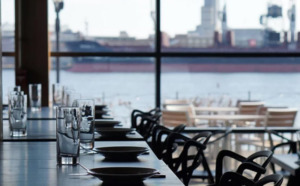 the interior of Ampersea restaurant