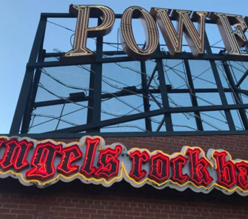 Angels Rock Bar Sign