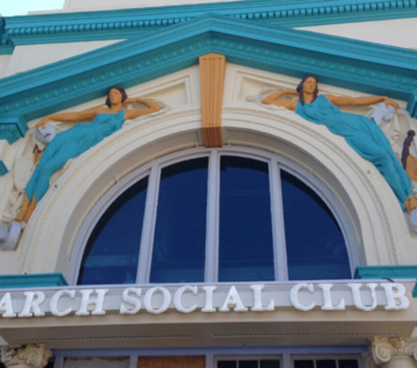Exterior Arch Social Club