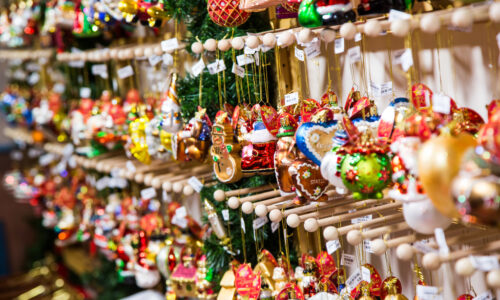 Christmas ornaments from the Christmas Village