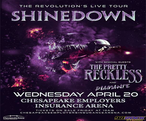 shinedown pretty reckless tour