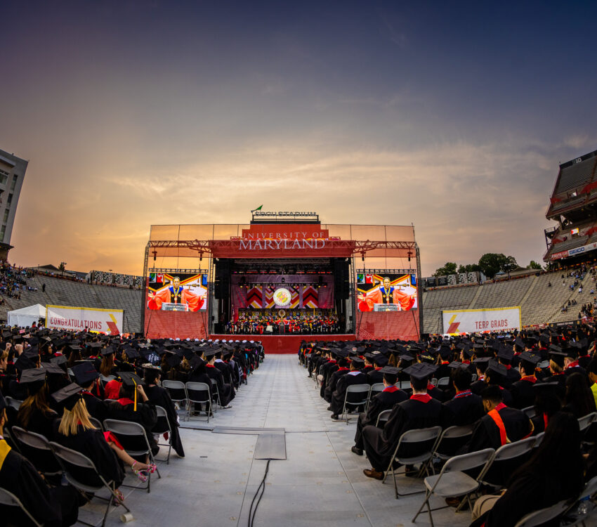 Showtime provides event production services for University of Maryland Commencement Ceremony