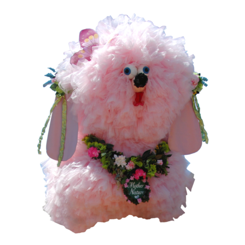 Fifi the pink poodle sculpture