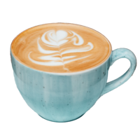Latte in a mug