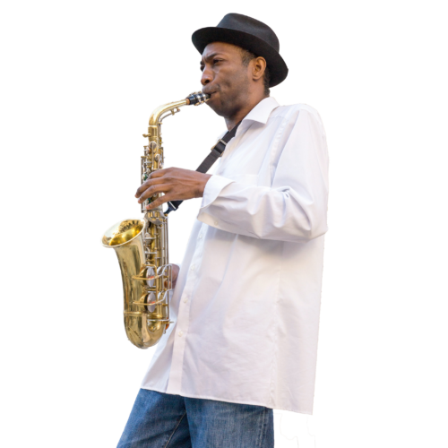 Man playing saxophone