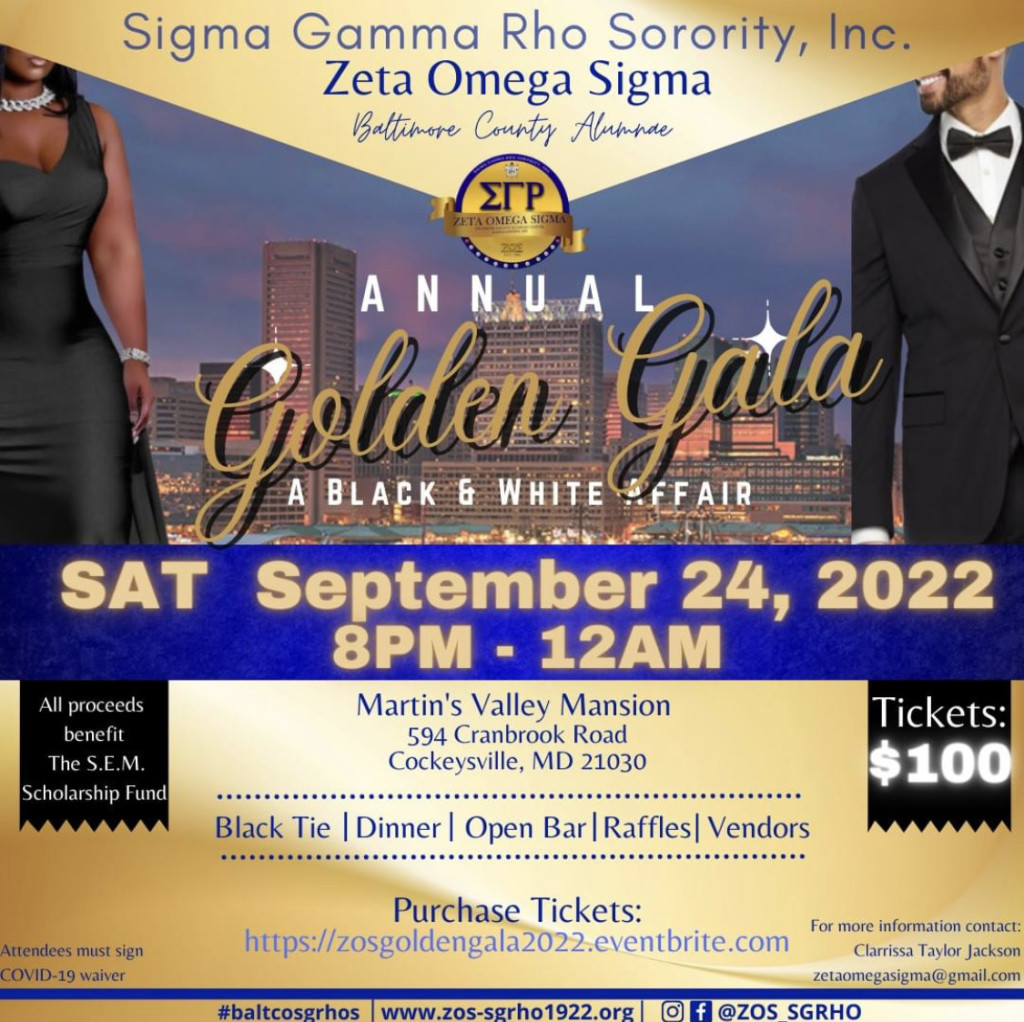 ZOS Golden Gala A Black & White Affair Visit Baltimore