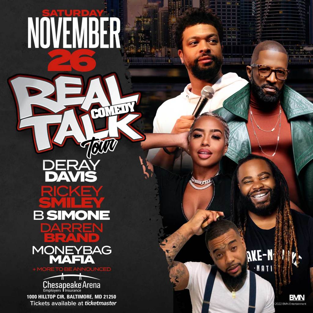 Real Talk Comedy Tour Visit Baltimore