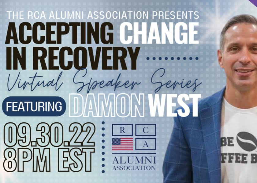 Speaker Series Accepting Change in Recovery with Damon West Visit