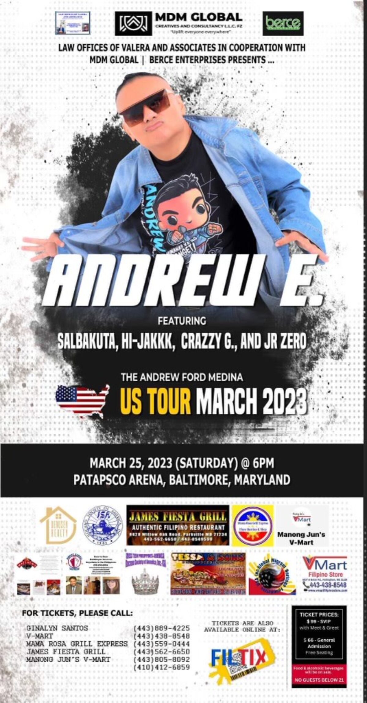 Andrew E. USA Tour Live in Baltimore MD