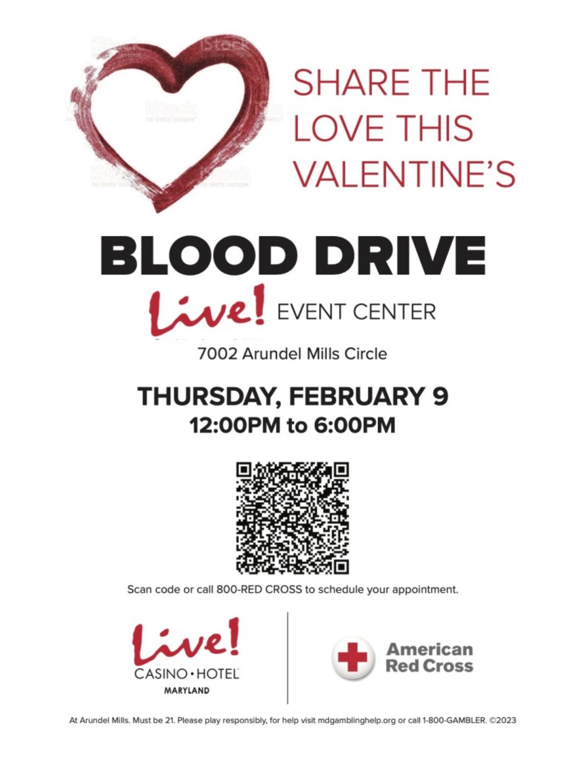Blood Drive at Live! Casino & Hotel Maryland