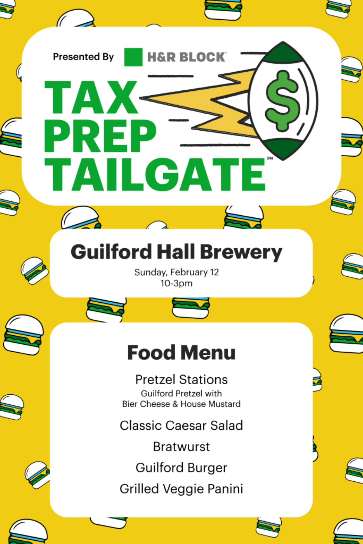 H&R Block's Tax Prep Tailgate at Guilford Hall