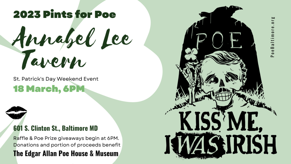 Pints for Poe St. Patrick's Day Weekend Event at Annabel Lee Tavern | Visit  Baltimore