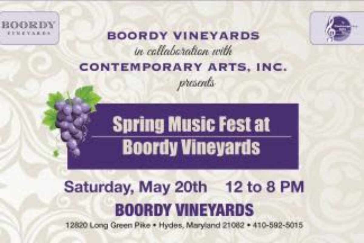 Spring Music Fest at Boordy Vineyards Visit Baltimore