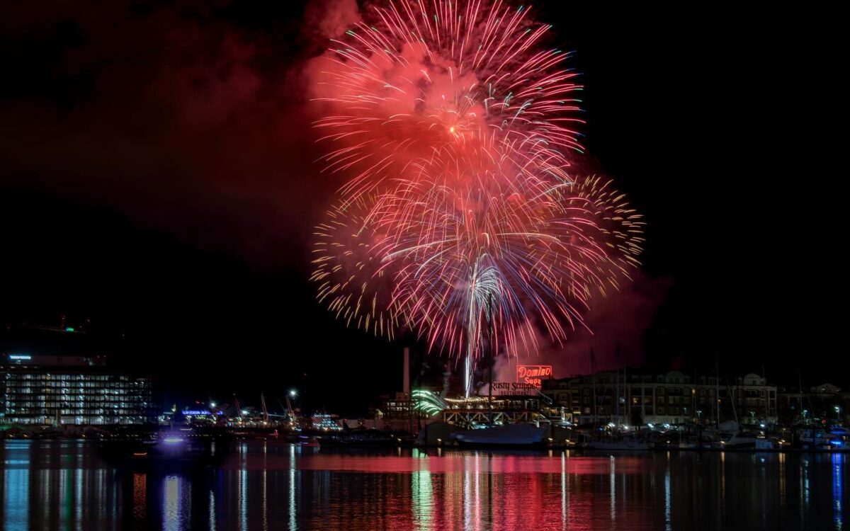 Fireworks over the Inner Harbor