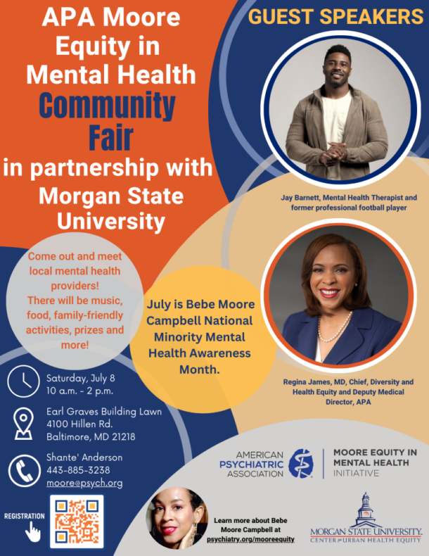 APA MOORE Equity in Mental Health Community Fair in Partnership with ...