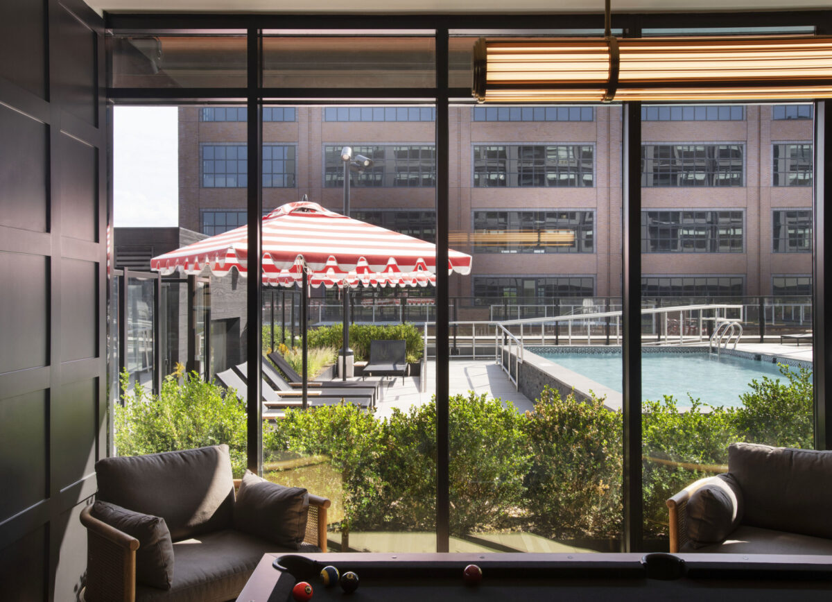 Pool View from interior