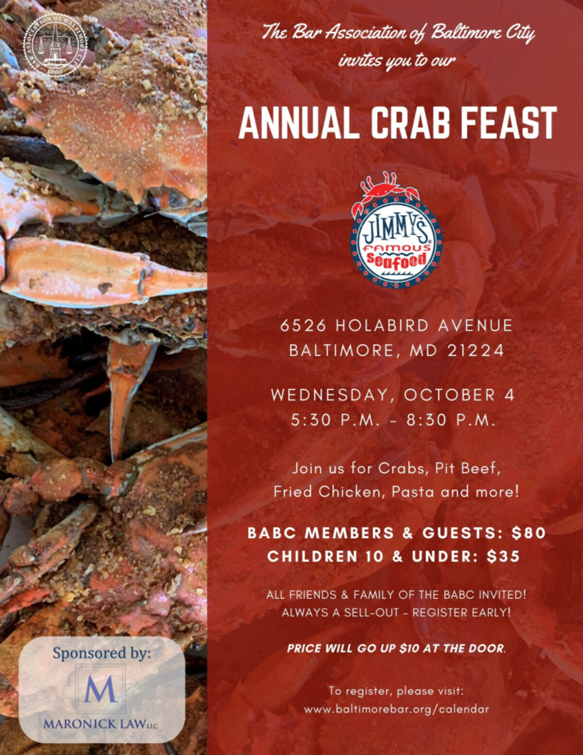 Annual Crab Feast Visit Baltimore