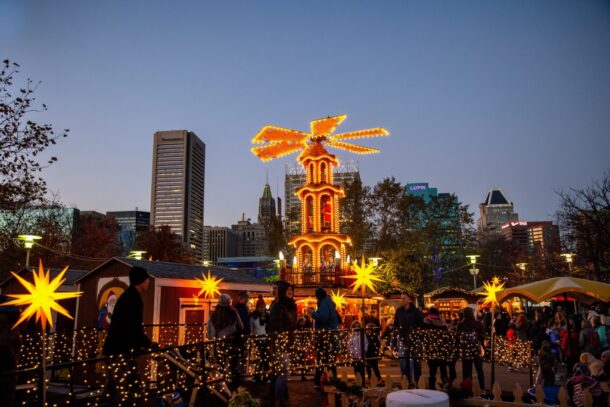 Tree Lighting Ceremony at Christmas Village in Baltimore | Visit Baltimore