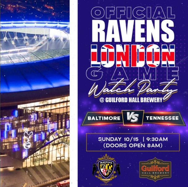 Official Ravens London Game Watch Party Visit Baltimore