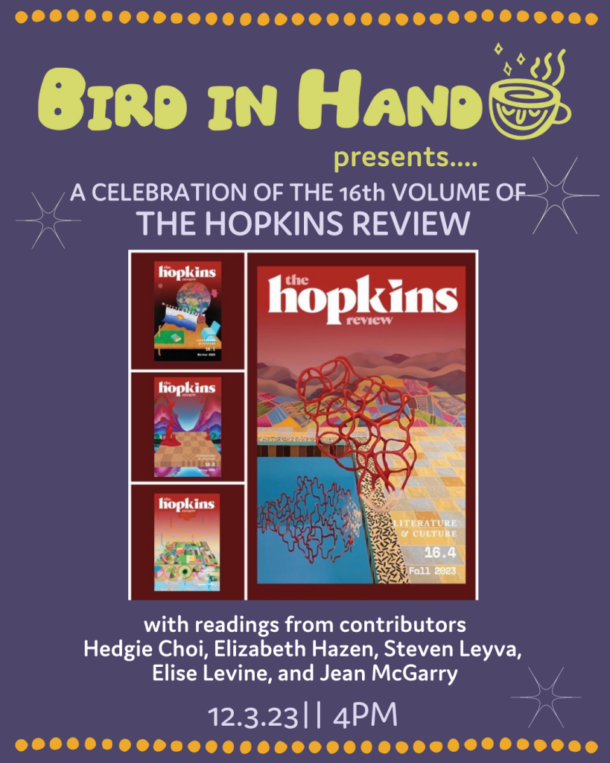 The Hopkins Review Volume 16 Celebration! Visit Baltimore
