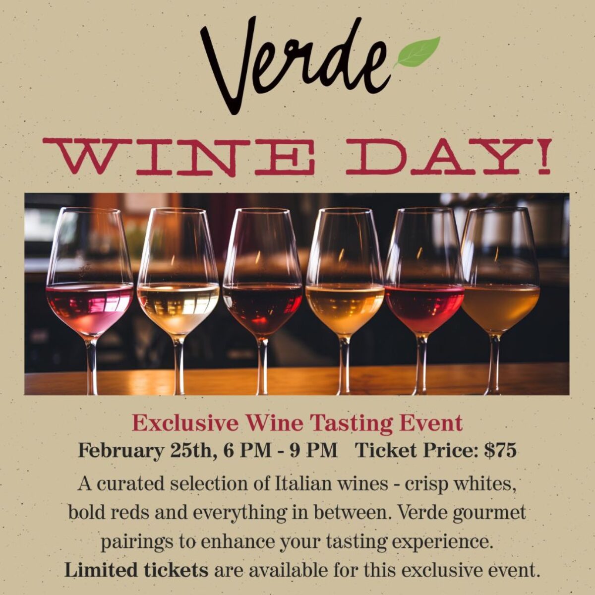 Exclusive Wine Tasting Event Flyer