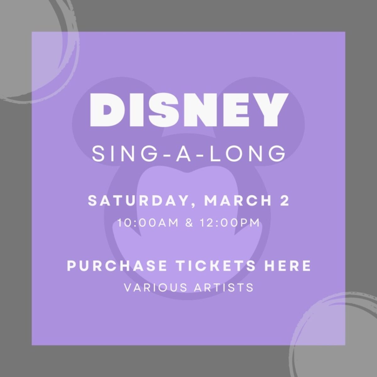 Disney Sing-Along Flyer