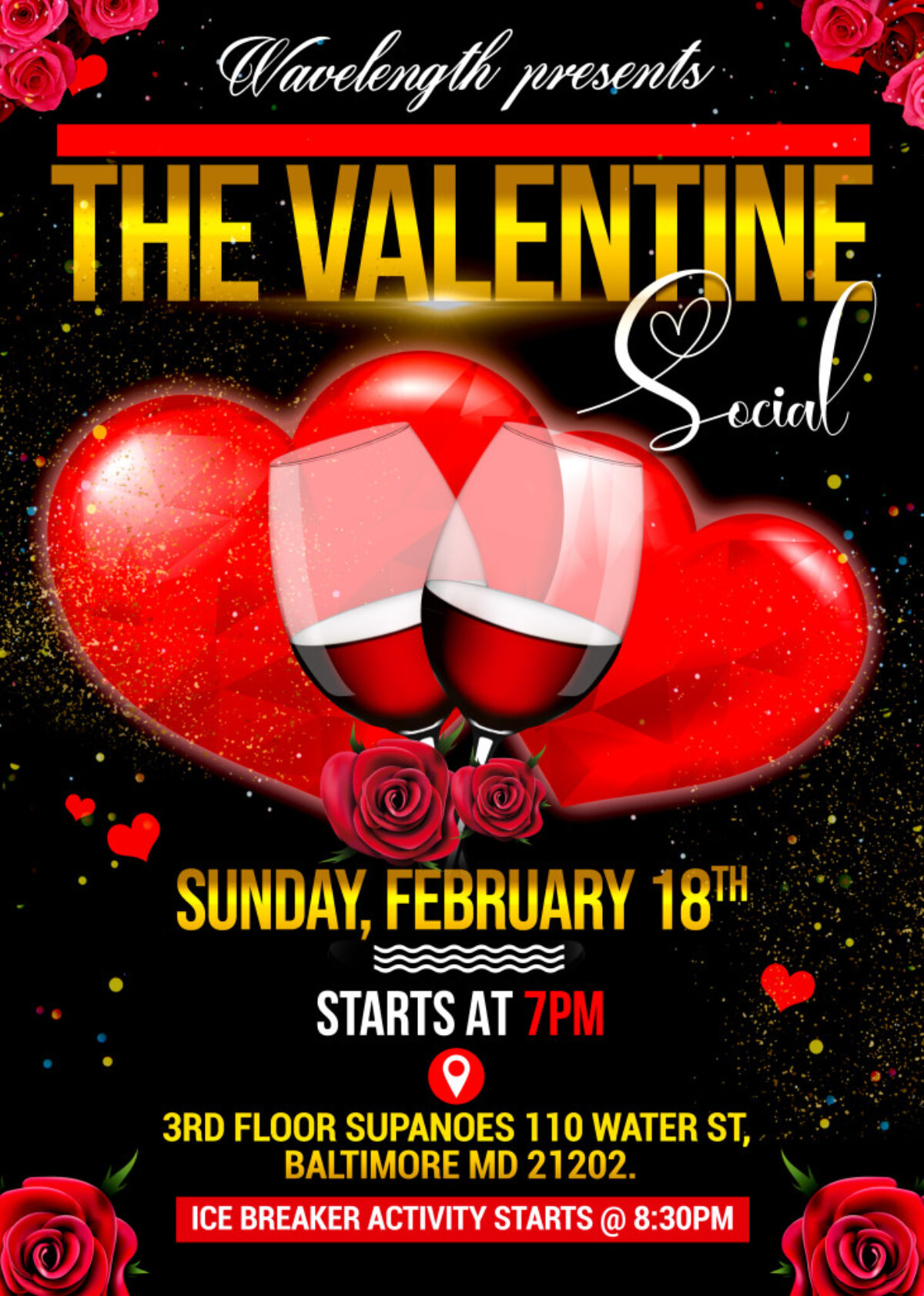 The Valentine Social Flyer