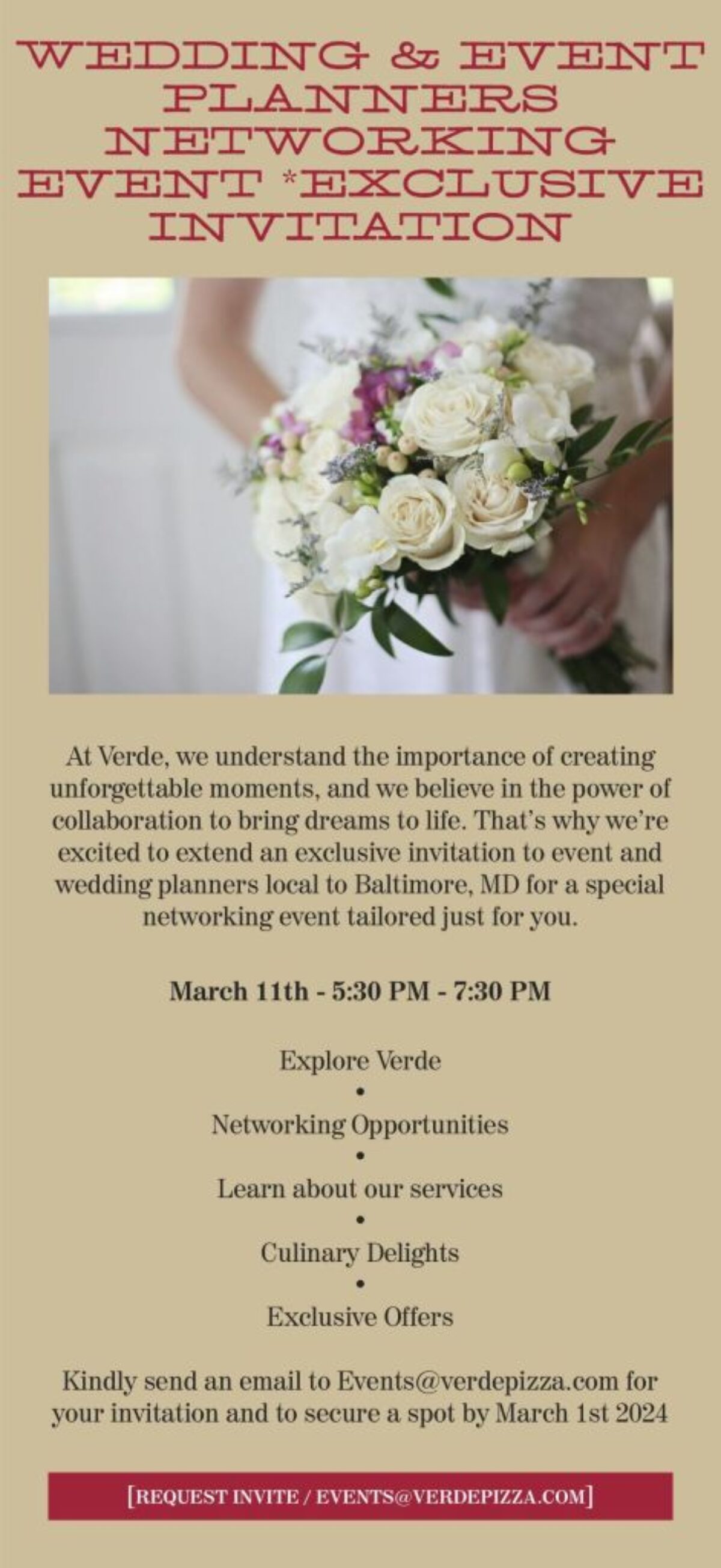 Wedding & Event Planner Networking Event