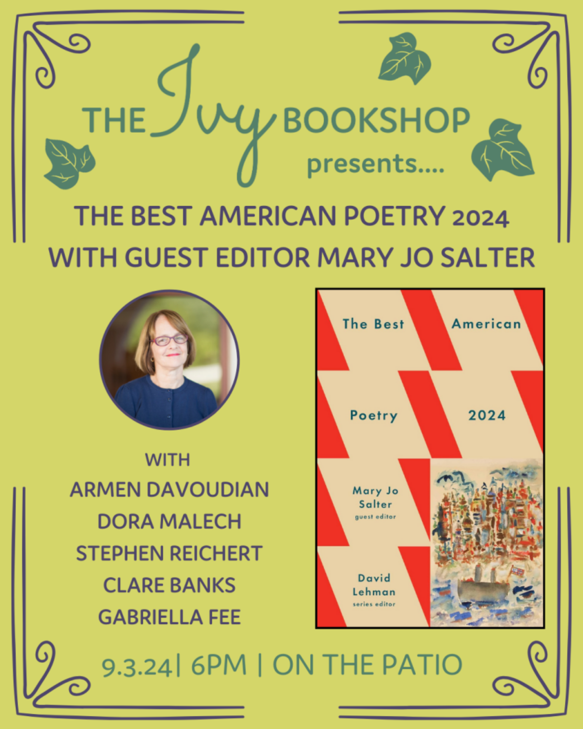 The Best American Poetry 2024: With Guest Editor Mary Jo Salter poster