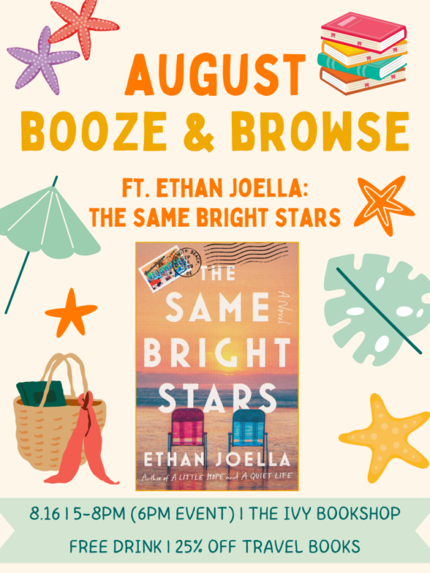 Booze and Browse, ft. Ethan Joella and THE SAME BRIGHT STARS poster