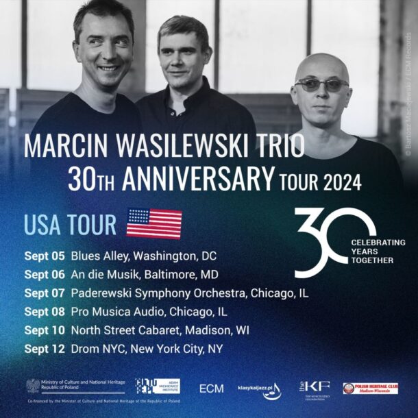 Marcin Wasilewski Trio - 30th Anniversary Tour 2024 poster