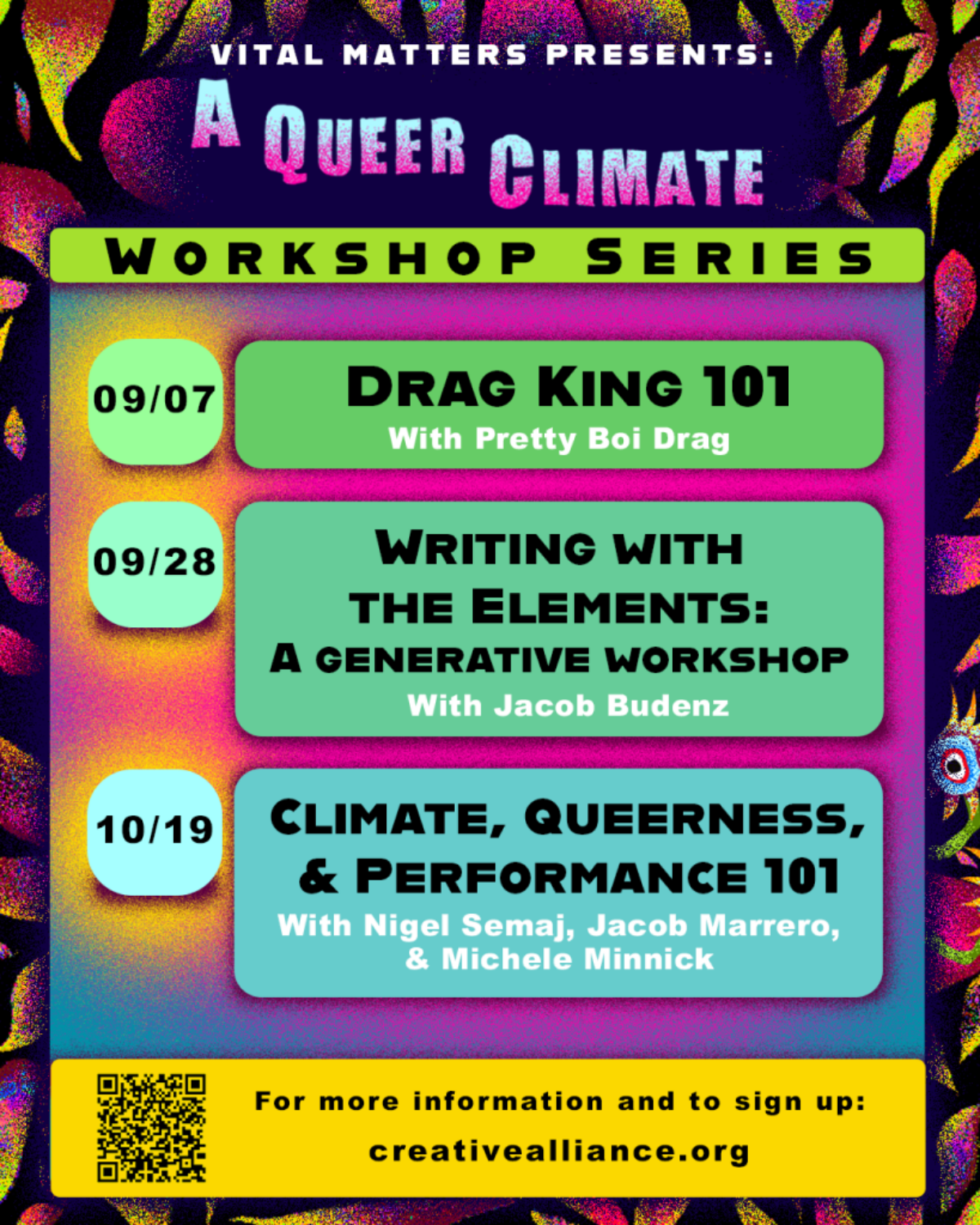 Queer Climate Workshop Series poster