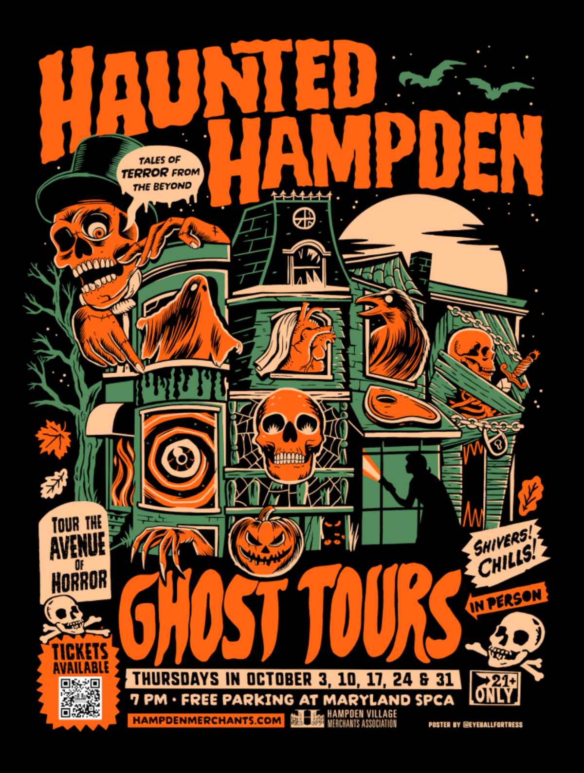 Haunted Hampden Ghost Tours flyer