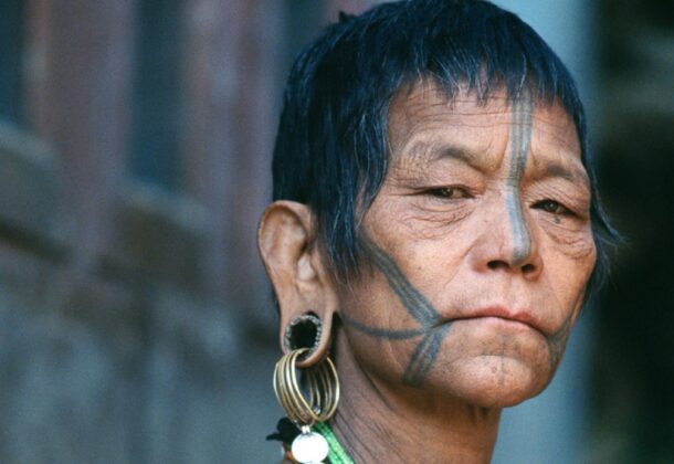 woman with face tattoos