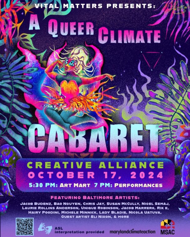 Vital Matters Presents: A Queer Climate Cabaret flyer