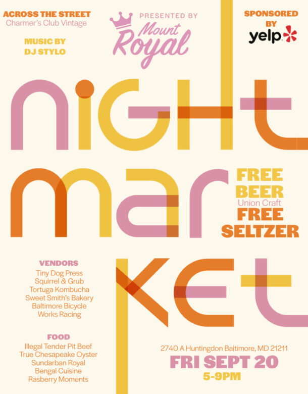 Mount Royal Soaps Night Market flyer