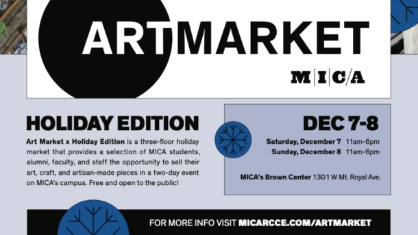 MICA Art Market x Holiday Edition flyer