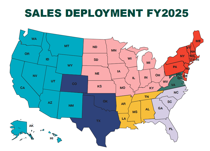 sales deployment map