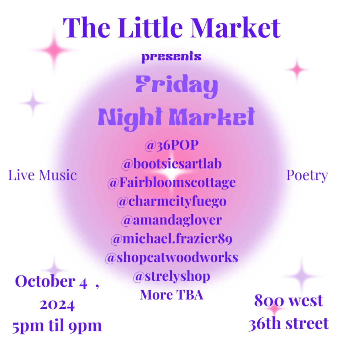 The Little Market flyer